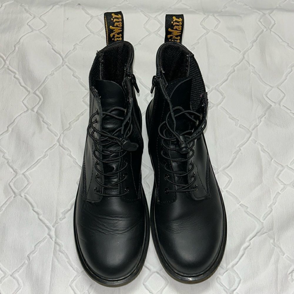 Dr Martens Black Lace Up Combat Boots(Size 5)
